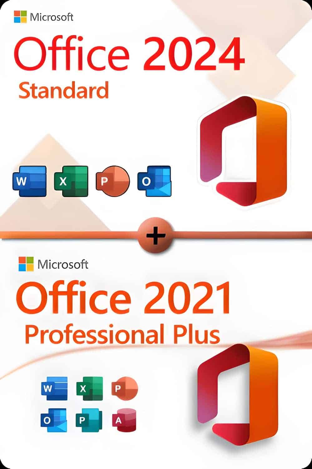 Microsoft Office 2024 Standard + Microsoft Office 2021 Professional Plus Licencia para 3 dispositivos