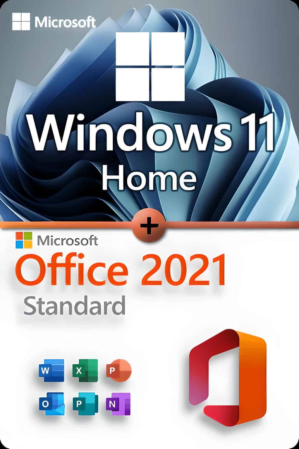 Microsoft Windows 11 Home + Microsoft Office 2021 Standard Licencia para 3 dispositivos
